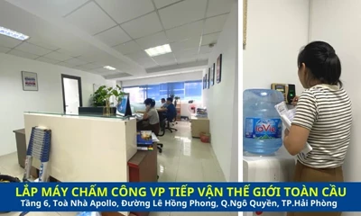 Lắp Máy Chấm Công Văn Phòng Tiếp Vận Thế Giới Toàn Cầu,Toà Nhà Apollo
